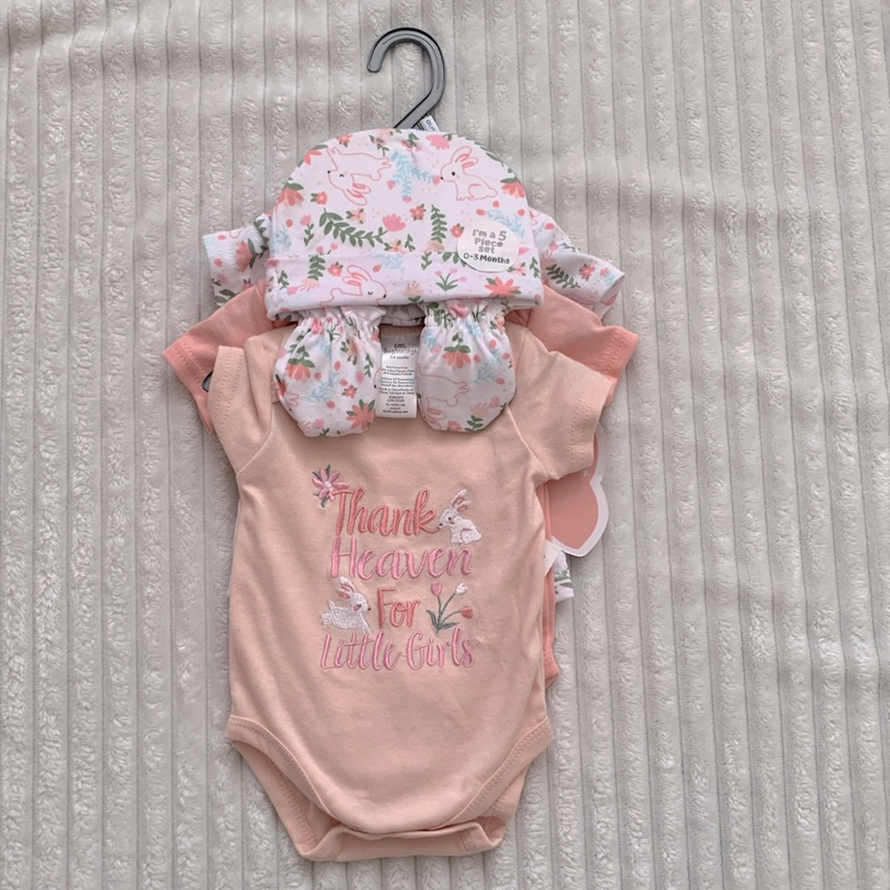 baby girl Spring 5 piece set 0-3 | NWT in pink